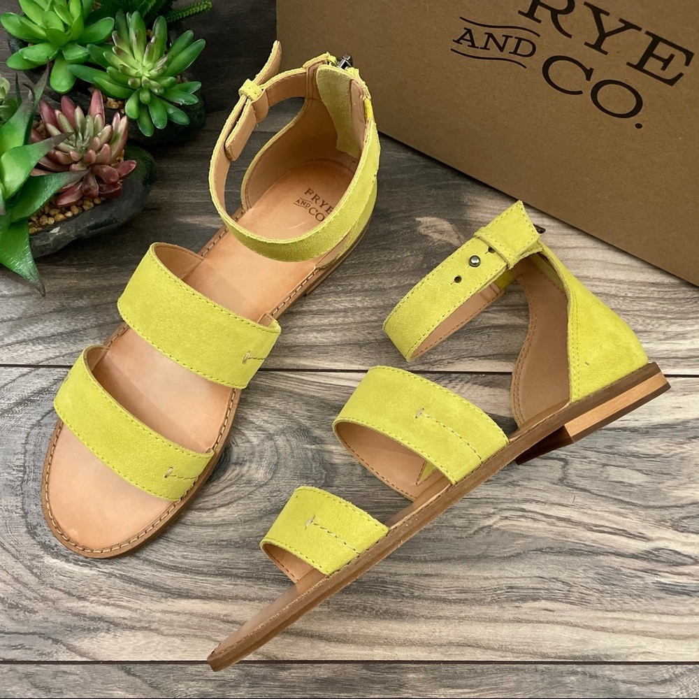 NIB Frye and Co. Evie 2 Band Flat Boho Sandal - Picture 2 of 13